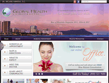 Tablet Screenshot of globalhealthchiropractic.com